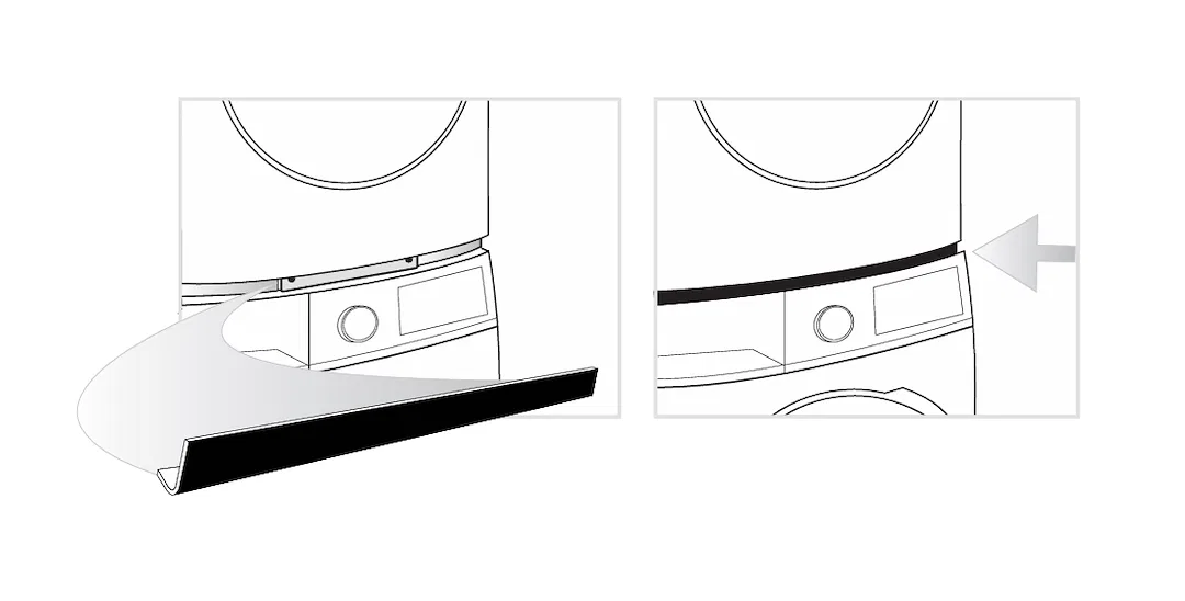 SK04T – WESTLAND Clothes Washer/ Dryer Mounting Bracket, Stack Trim/ Filler Panel Kit Used With Stacking Kit SK04 For...